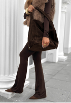 Zamszowa Tasche Inspire to Aspire Schokoladenbraun