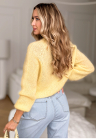 Moherowy Pullover Warm Hug Gelb