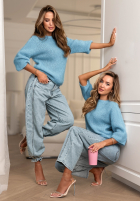 Moherowy Pullover Give Me Space Blau