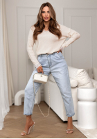 Leicht Pullover z koronką Till April Beige