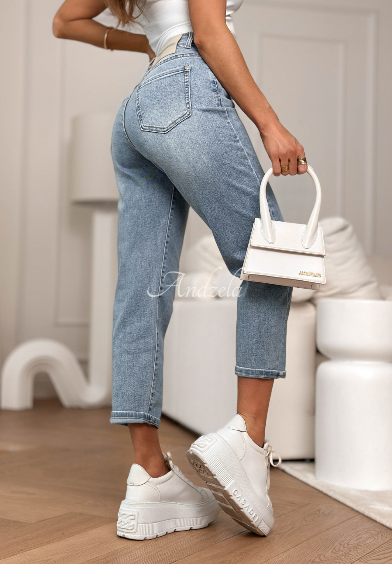 Jeanshose mom fit You Know Better Blau