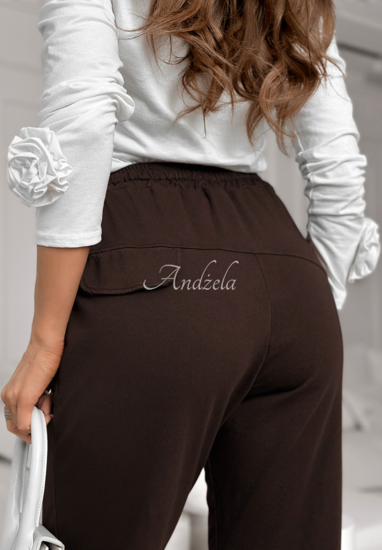 Baumwoll-Jogginghose LA California Star Schokoladenbraun