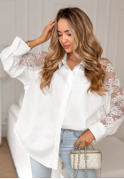 Koszula z koronką Touch of Lace biała
