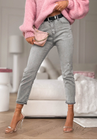 Hose Jeans z paskiem Not Even Close Grau