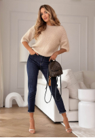 Hose Jeans z paskiem Thought About It Dunkelblau