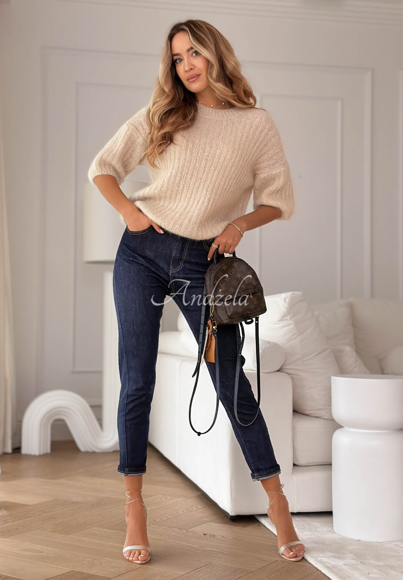 Thought About It navy blue skinny jean pants