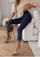 Hose Jeans z paskiem Thought About It Dunkelblau