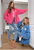 Krótka Jacke sherpa kożuszek April Feels Blau