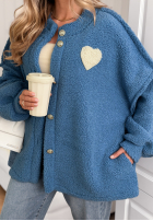 Krótka Jacke sherpa kożuszek April Feels Blau