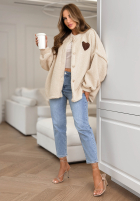 Krótka Jacke sherpa kożuszek April Feels Beige