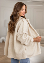 Krótka Jacke sherpa kożuszek April Feels Beige