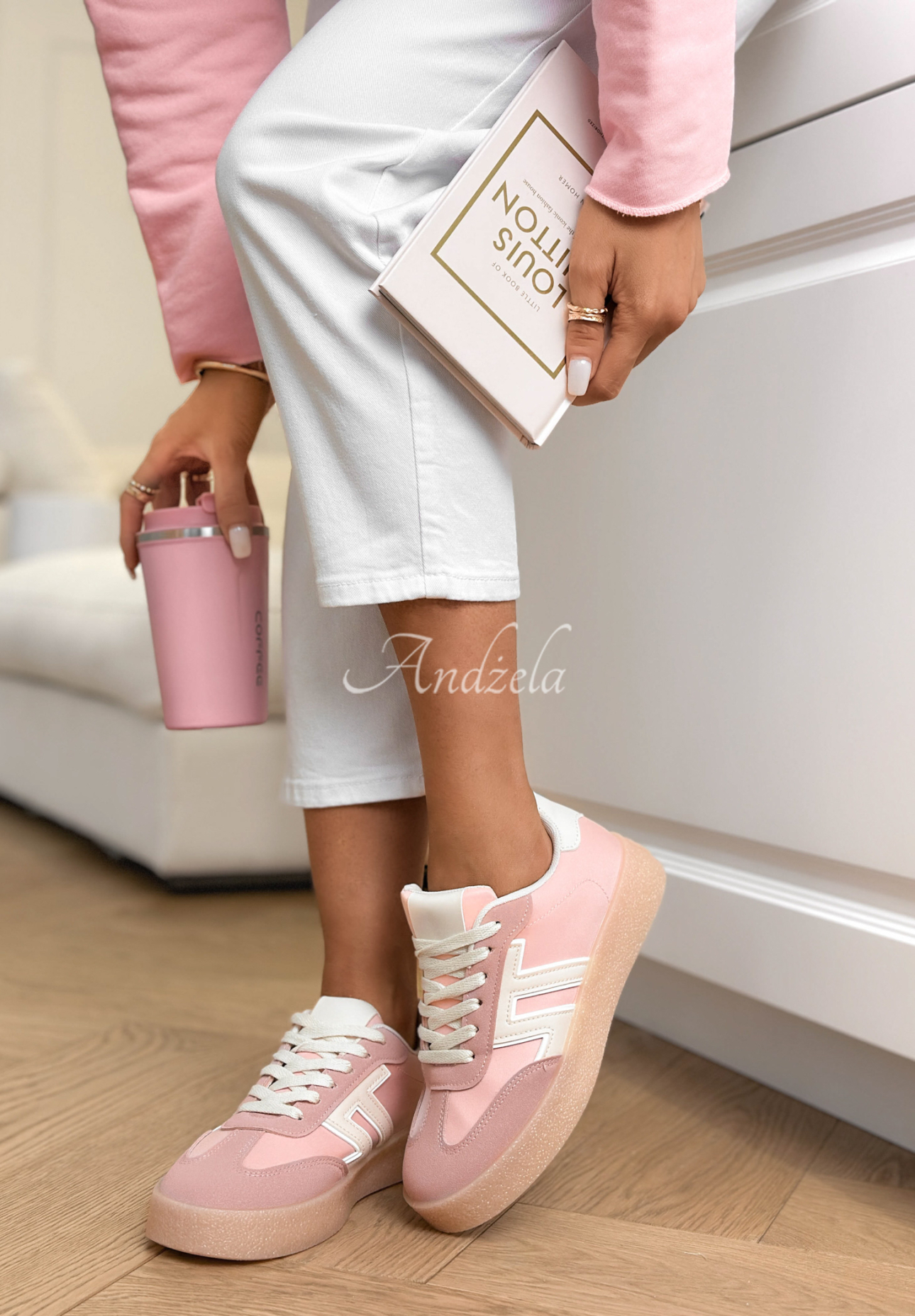 Sneaker Gotta Keep Going rosa-Weiß