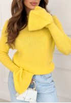 Miękki Pullover z szerokimi rękawkami Spring Smoothie Gelb
