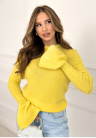 Miękki Pullover z szerokimi rękawkami Spring Smoothie Gelb