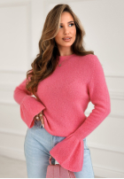 Miękki Pullover z szerokimi rękawkami Spring Smoothie Rosa
