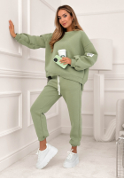 Sweat Set Fits Me Perfectly szałwiowy