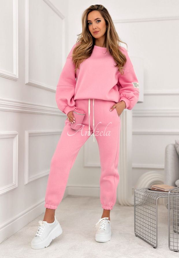 Baumwoll-Trainingsanzug Fits Me Perfectly Rosa