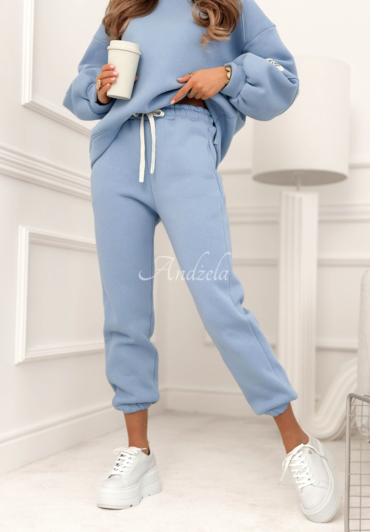 Baumwoll-Trainingsanzug Fits Me Perfectly Himmelblau