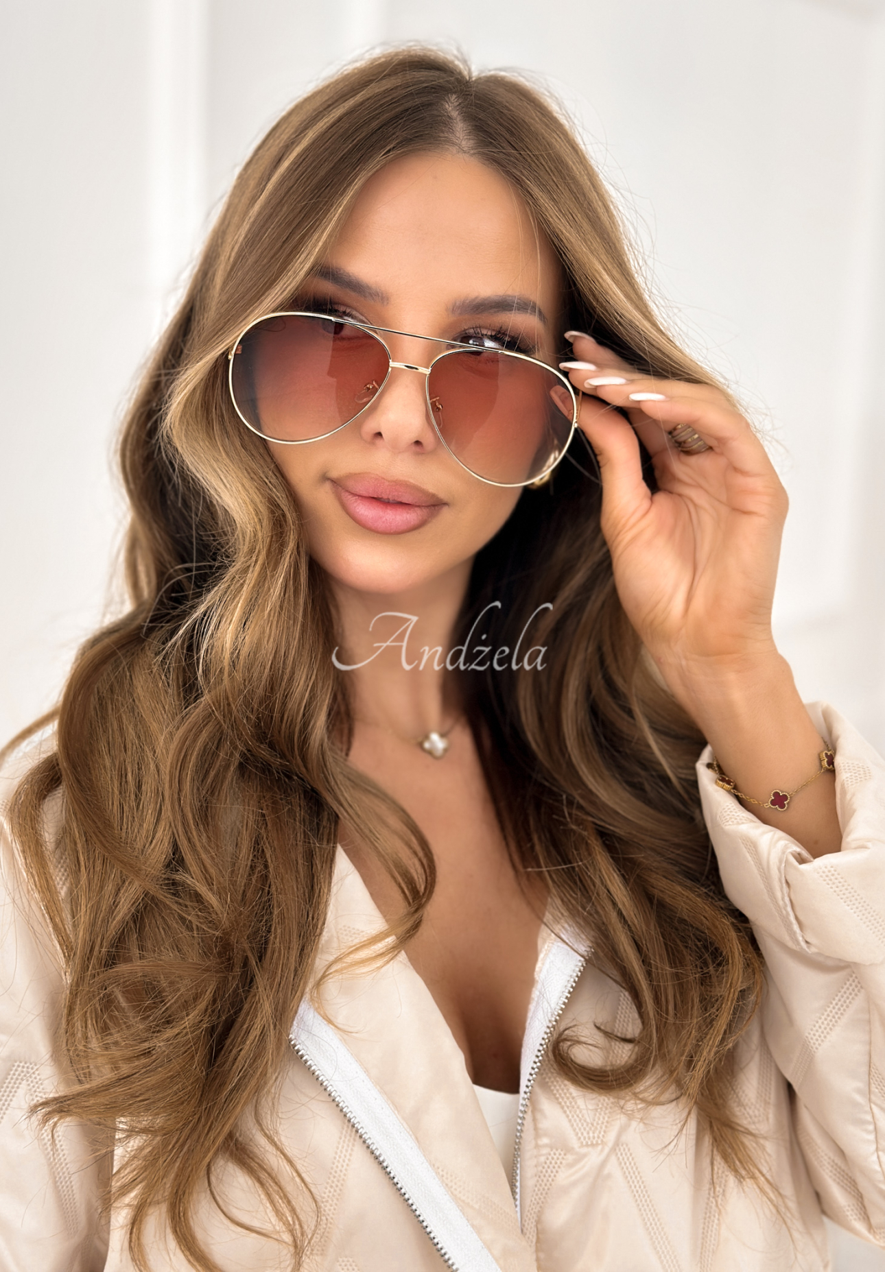 Sonnenbrille Saw It Twice Gold