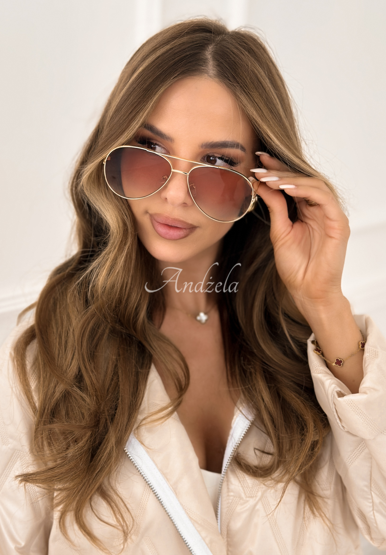 Sonnenbrille Saw It Twice Gold