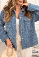 Krótka Jacke kożuszek Warming Up Blau