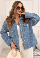 Krótka Jacke kożuszek Warming Up Blau