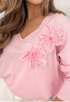 Bluse z kwiatami Me And My Flowers Puderrosa