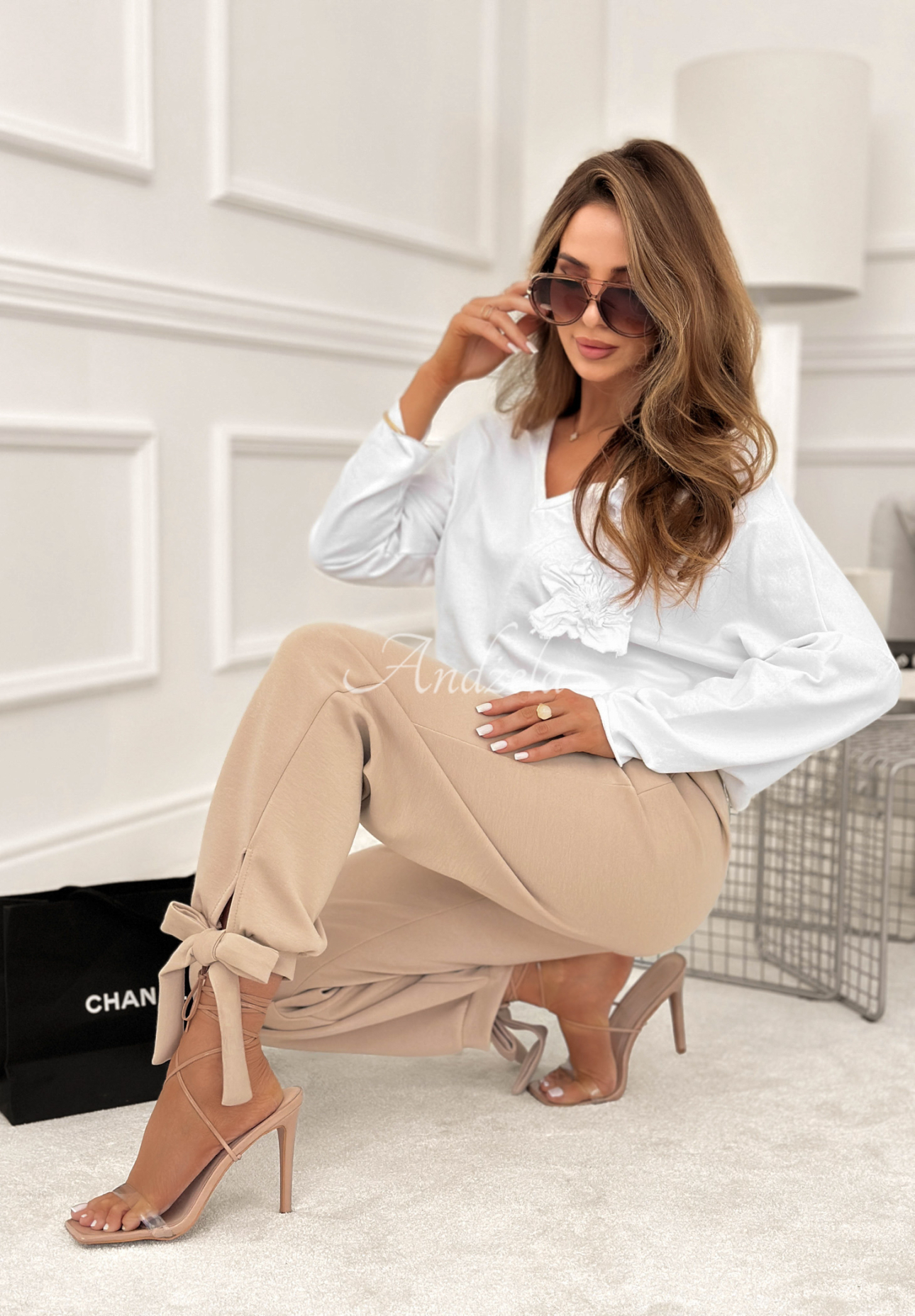 Hose dresowe masełko Comfy &amp; Trendy Beige