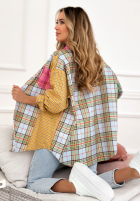 Hemd w kratę Little Rock żółto-Rosa