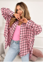 Hemd w kratę Defined By You Rosa
