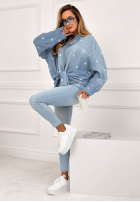 Jeans Hemd w serduszka Sweet Little Hearts Hellblau