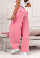 Hose dresowe wide leg The Game Changed Rosa