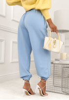 Material Hose ze ściągaczami What You Wanted Himmelblau