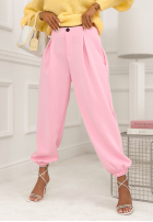 Material Hose ze ściągaczami What You Wanted Puderrosa