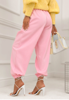 Material Hose ze ściągaczami What You Wanted Puderrosa