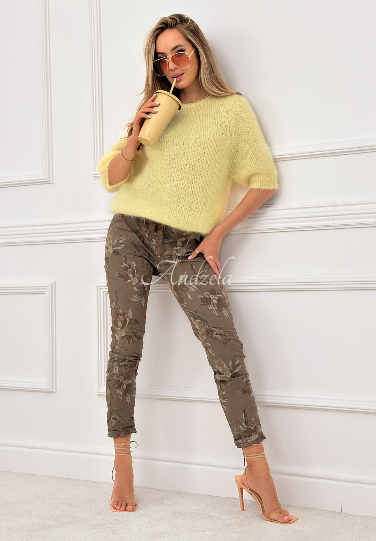 Weicher Mohairpullover One More Hug Bananengelb