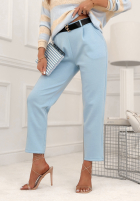 Material Hose Chinohose masełko Charm City Himmelblau