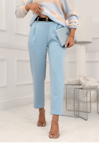 Material Hose Chinohose masełko Charm City Himmelblau