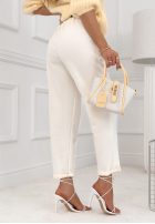 Material Hose Chinohose masełko Charm City  Ecru