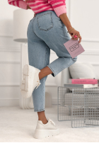 Hose Jeans z gumką Taille Don’t Even Ask Blau