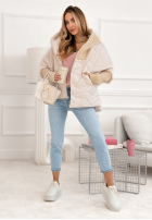 Jacke oversize z kapturem Sancha Hell Beige