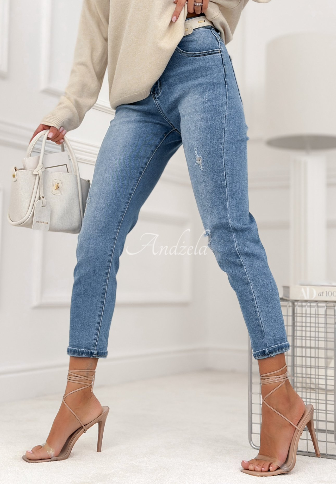 Jeans skinny Blessed With Energy Hellblau