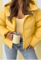 Pikowana Jacke z kapturem Must Believe Gelb