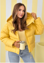 Pikowana Jacke z kapturem Must Believe Gelb