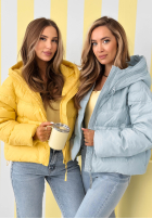 Pikowana Jacke z kapturem Must Believe Himmelblau