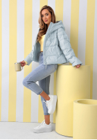 Pikowana Jacke z kapturem Must Believe Himmelblau