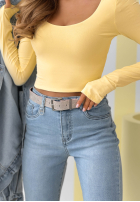 Spodnie jeansowe skinny Break The Silence jasnoniebieskie