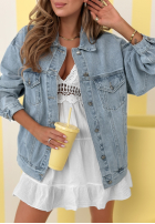 Krótka Jacke Jeans Never Again Blau