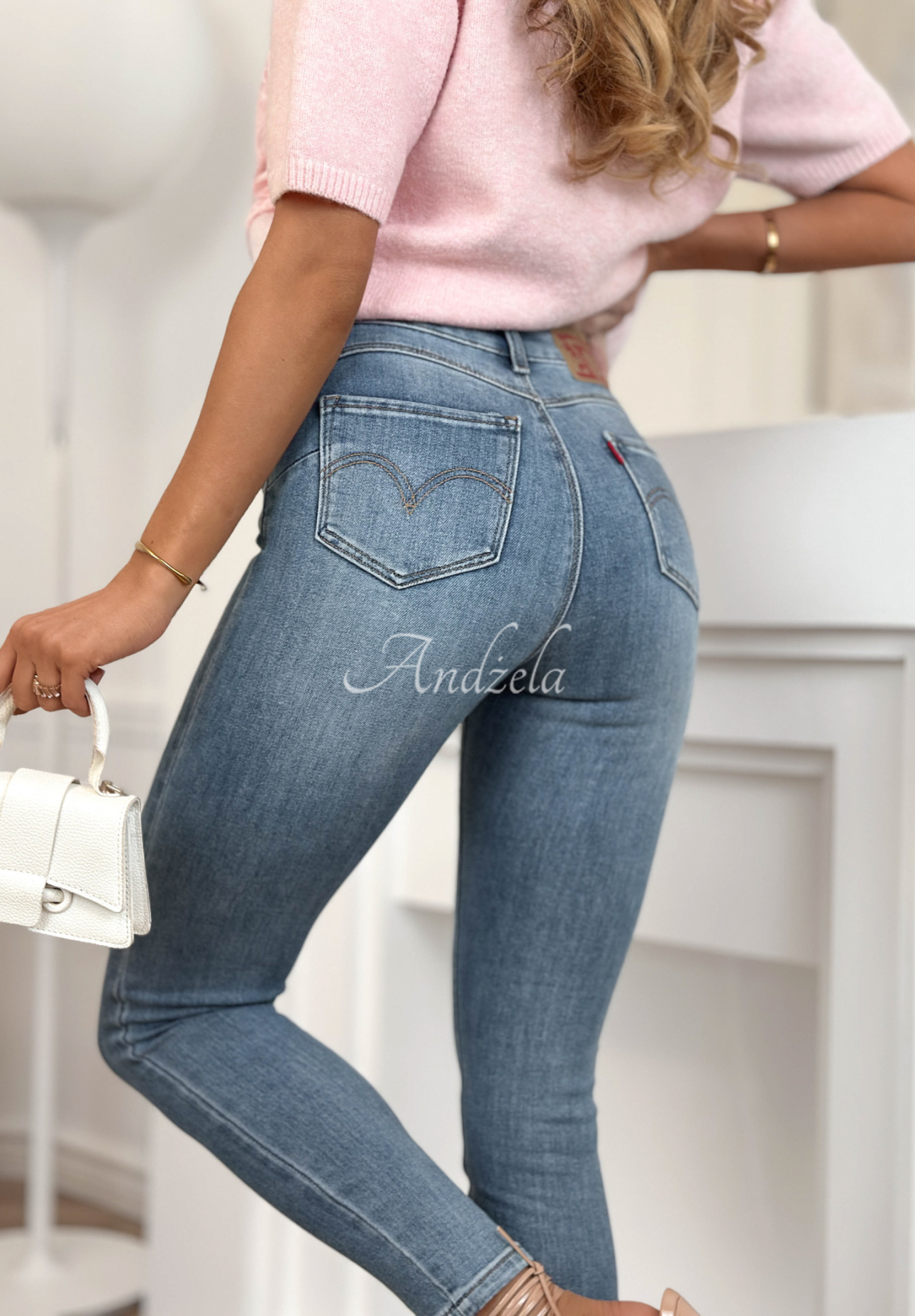 Skinny-Jeans Stay For Me Blau