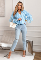 Hemd z falbankami Sweet Ruffles Himmelblau